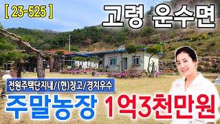 [23-525] (고령땅) 고령IC 10분, 전원주택단지내, (현)창고, 고령군 운수면 주말농장 및 전원주택지매매(줌인부동산TV)