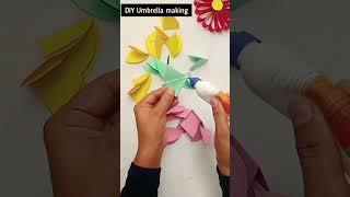 DIY umbrella making  Paper umbrella #youtubeshorts #shorts #mini vlog