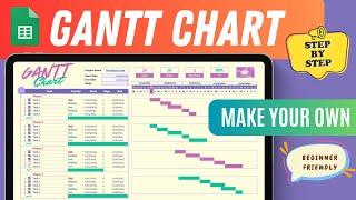 How to make a Gantt Chart in Google Sheets -  FREE Tutorial (Beginner-Friendly)