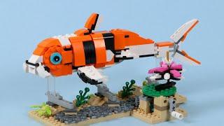 Realistic Swimming LEGO Koi Fish