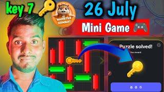 key7 how to solve Hamster Kombat mini game key 7  || 26 July today Mini Game solve Hamster Kombat