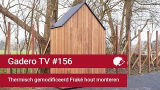 #156 Gevelbekleding monteren - Thermisch gemodificeerd Fraké hout