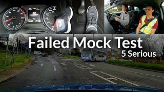 Failed Mock Driving Test in Great Britain - 5 Serious Faults