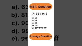 MBA Reasoning Question #mba #reasoning #education #shorts