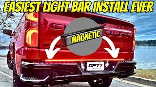 Easiest Tailgate LightBar Install Ever! OPT7 Redline Series.