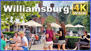 【4K】WALK Williamsburg VIRGINIA Va USA 4k video Travel vlog