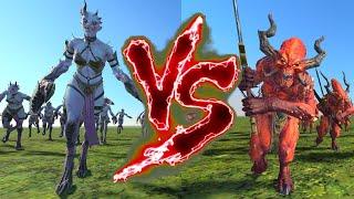 Daemonettes of Slaanesh VS Bloodletters of Khorne. Total War Warhammer 3