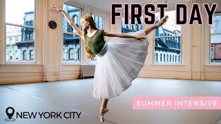 FIRST DAY at My NYC Ballet Summer Intensive: Anxious, Thrilled & Sore Feet! 🩰
