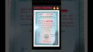 ignou degree marksheet #ignou #trending #youtubeshorts #results