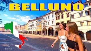 ITALY  BELLUNO AMAZING  VIRTUAL WALK, VENETO, 4K TOUR