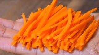 How to Julienne Carrots 