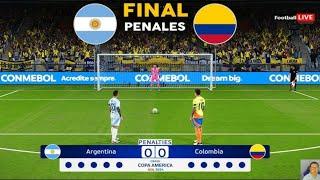 Final Penalties dls2024 match between Argentina  vs Colombia  Big finals