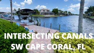 INTERSECTING CANALS | Cape Coral Waterfront Property