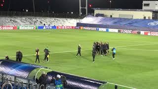 Borussia Monchengladbach celebration after loosing from Real Madrid, both advanced to CHL last 16