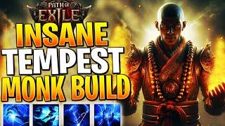 THIS TEMPEST FLURRY MONK BUILD IS NOW S-TIER! Path of Exile 2 Monk Build Guide