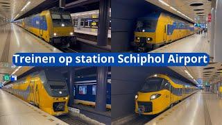 Treinen op station Schiphol Airport - 1 augustus 2023