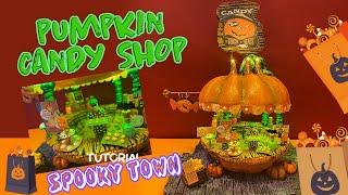 TUTORIAL, creation of Pumpkin Candy Shop. Spooky Town.