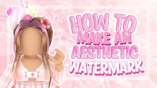 how to make an AESTHETIC WATERMARK using Pixlr! | iimelodyxh