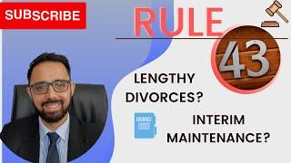 [D131] Lengthy Divorces? | Interim Maintenance Order| Rule 43 / Explained by a South African lawyer