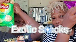 TRYING EXOTIC SNACKS WE DIDN'T KNOW EXISITED!| CARTERS EAT *EPIC*