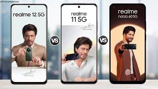 Realme 12 5g vs Realme 11 5g vs Realme Narzo 60 5g || Full Comparison