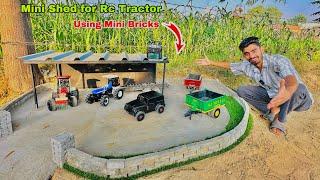 Making mini shed for rc tractors using mini bricks  . @Aakash946