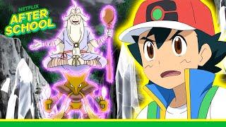 Ash & Lucario Battle for Lucarionite!  Pokémon Master Journeys | Netflix After School