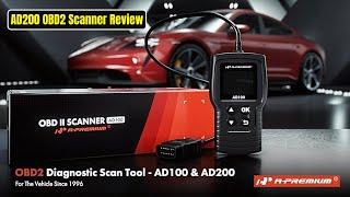 A-Premium AD200 OBD2 Scanner Review |  Read & Clear OBD2 Codes |