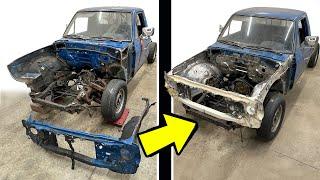 How to Weld/Install New Front Clip on Toyota Pickup Truck Cab