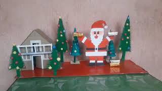 Christmas decoration ideas | how to make Santa claus drawing | diy Christmas decorations |