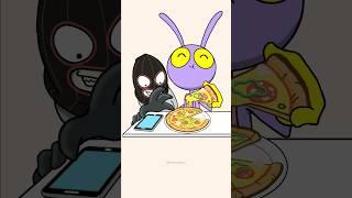 Pizza is Safe!but iPhone is...The Amazing Digital Circus Jax Funny Animation #shrots #animation