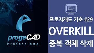 progeCAD(프로지캐드), Autocad(오토캐드 기초) OVERKILL 중복 객체 삭제하기!