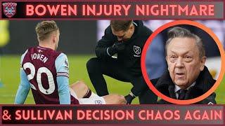 "Horrendous" | BOWEN BLOW & SULLIVAN SHAME | Irons dealt injury blow as Sullivan again drags heels