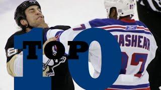 Top Ten NHL Hockey Fights of Donald Brashear