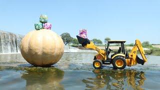 Pumpkin Vs Sutli Bomb | JCB Loading Swaraj Tractor | CS Toy Shorts