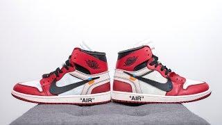 Authentic vs. Unauthorized Off-White x Air Jordan 1 Comparison