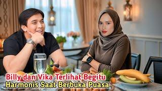 Suasana Romantis , Billy Saputra Buka Puasa Ditemani Vika Di sebuah lestoran mewah di Jakarta.