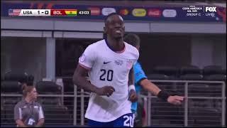 Folarin Balogun goal vs Bolivia