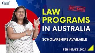 MUST WATCH !! Law Courses in Australia | Scholarship for International Student | Study in Australia