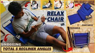 Multi-functional Recliner Adjustable Folding Relax Floor-Bed Chair Unboxing & Review.