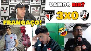 REAÇÕES FANÁTICO VASCAÍNO! SÃO PAULO 3x0 VASCO - QUE FRAGO FOI ESSE LÉO JARDIM kkk