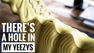 THERE’S A HOLE IN MY BRAND NEW YEEZY 450 SULFUR!  | YEEZY 450 SULFUR REVIEW!