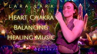 Heart Chakra Balancing Frequency | Tuning Fork Music | Crystal Healing ASMR Music  | Lara Lark