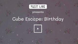 |Cube Escape: Birthday Walkthrough | Solving All Puzzles|DOGI|