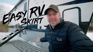 Cheap And Easy RV Skirt. Simple Way To Stay Warm In An RV.