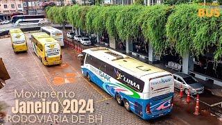 Férias de Janeiro 2024!! Chegadas e Saídas dos Ônibus | Rodoviária de BH