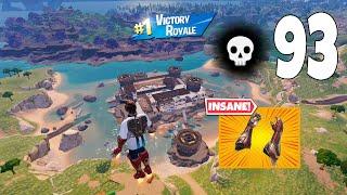 93 Elimination Solo Vs Squads "Zero Build" Gameplay Wins (Fortnite chapter 5)