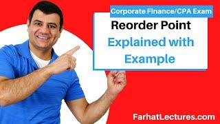 Reorder Point Explained with Example | EOQ | Safety Stock | CPA Exam BAR | Finance Course