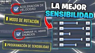 LA MEJOR SENSIBILIDAD DE JUEGO EN COD MOBILE ¿PROGRAMACION DE SENSINILIDAD? GUÍA COMPLETA COD MOBILE