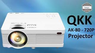 QKK-Projektor AK-80 - Mini-Videoprojektor 720P - HDMI und USB - 5000 Lumen LED & 2000: 1 - Unboxing